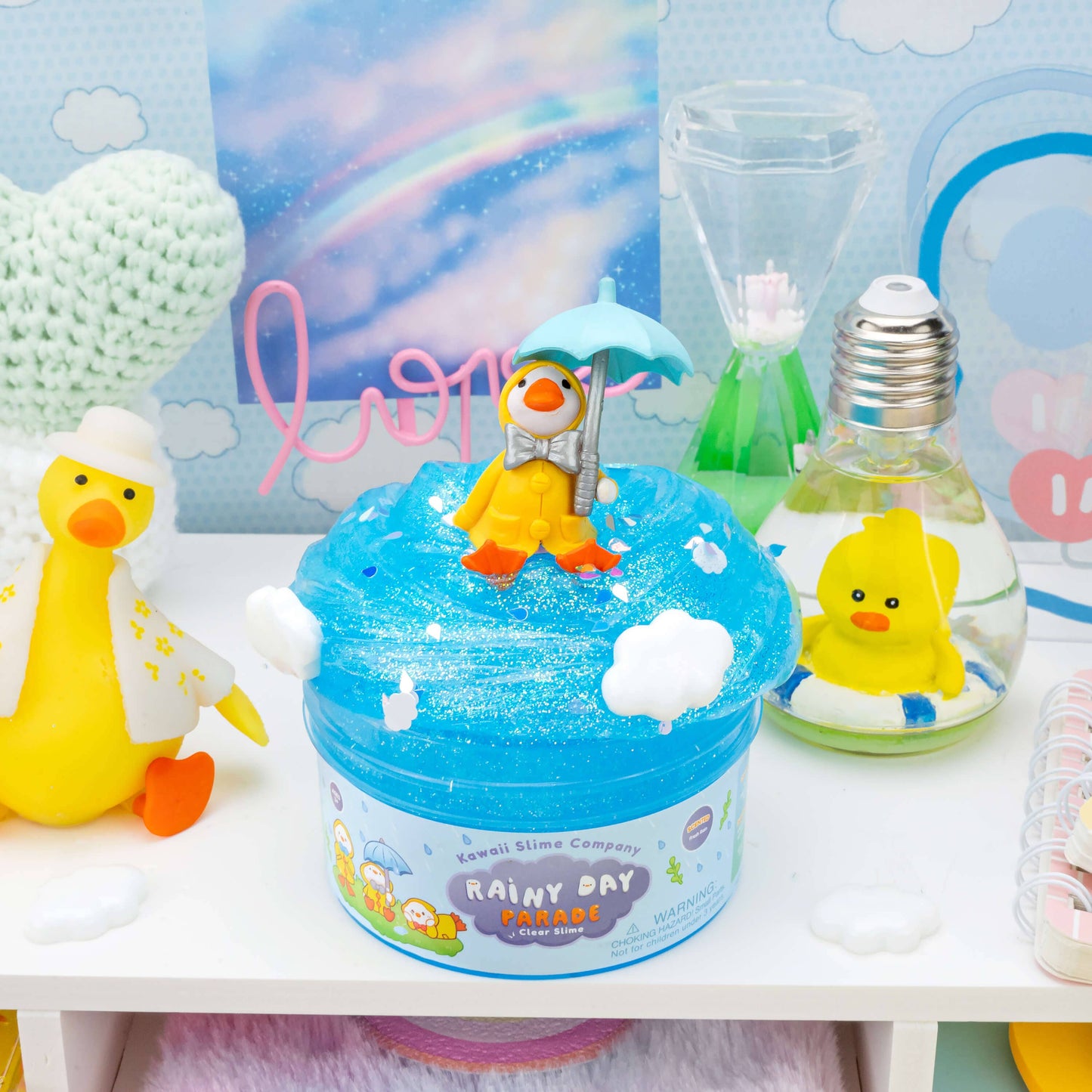 Rainy Day Parade Clear Slime (4pcs/case)