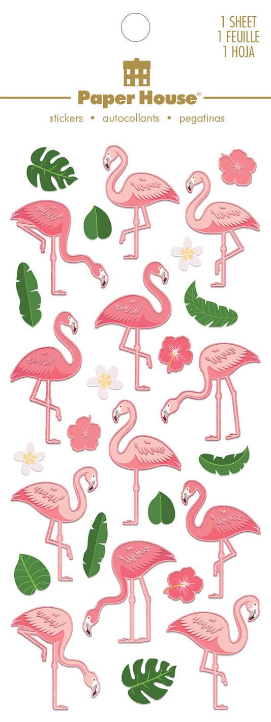 Foil Stickers - Flamingos