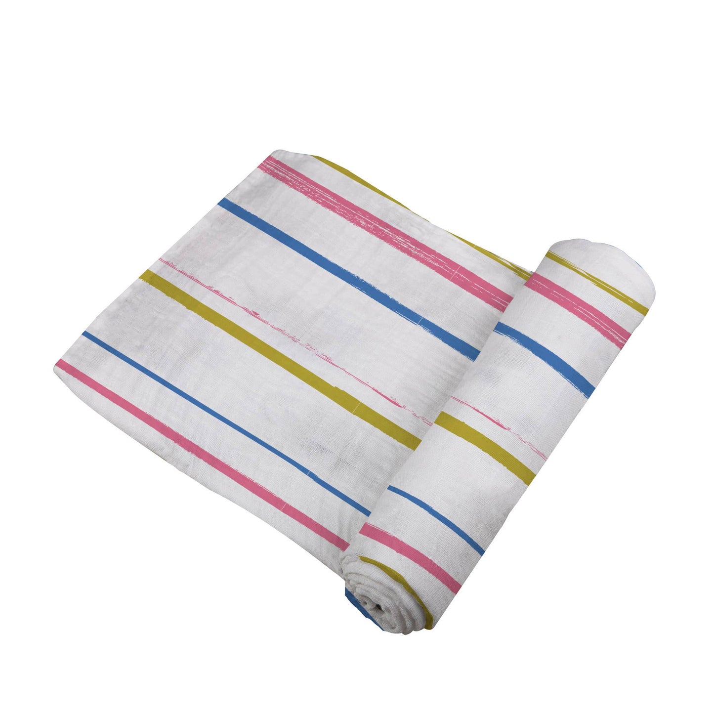 Watercolor Stripe Cotton Swaddle