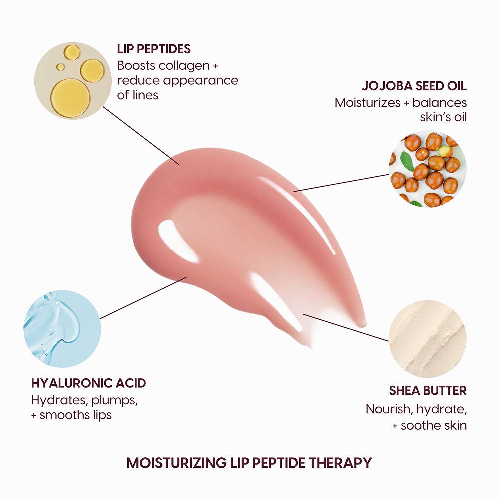 Lip Syrup Moisturizing Peptide Therapy Lip Gloss Cozy Mint