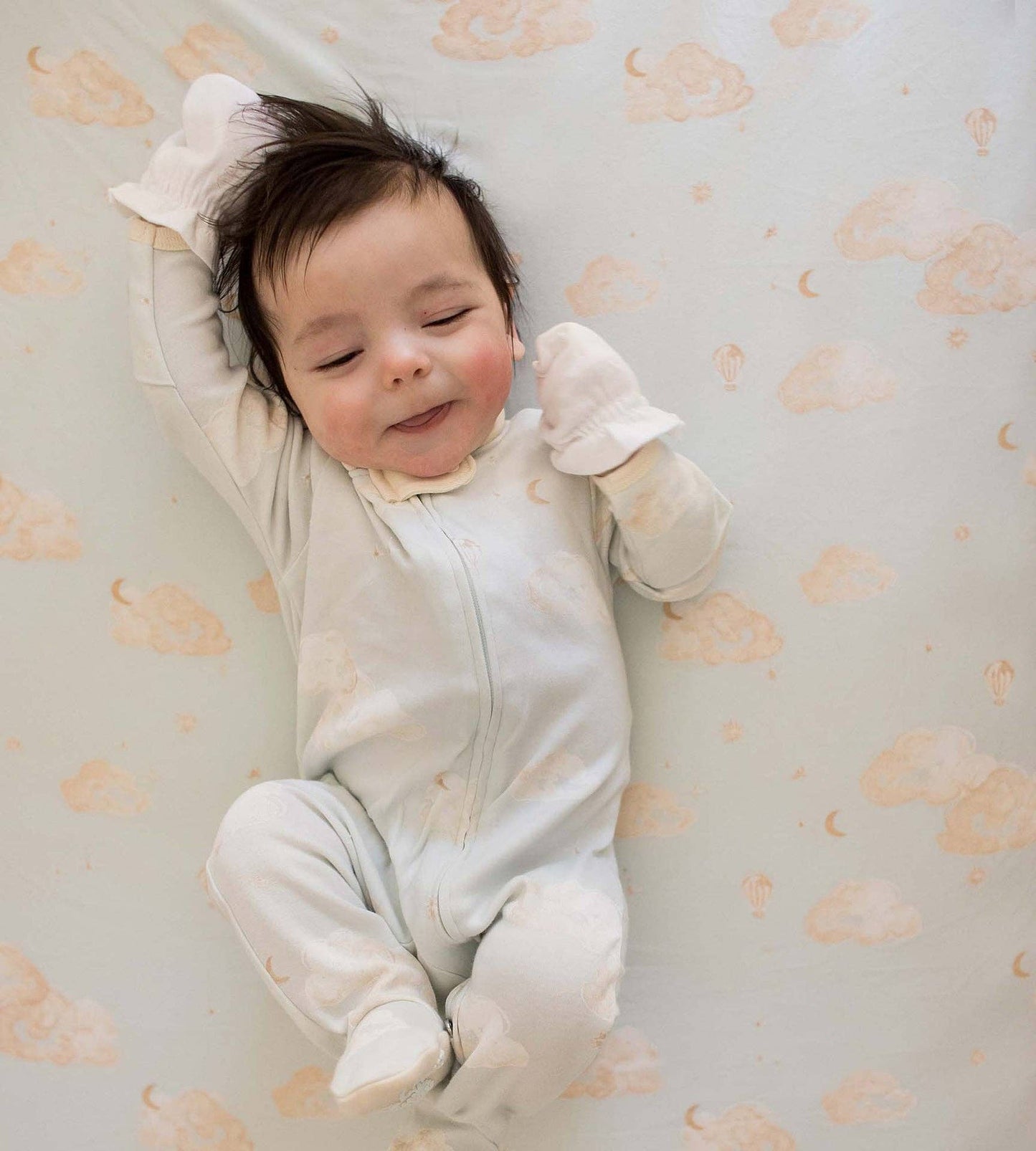 Good Night Sky Organic Cotton Sleep & Play - Ice Flow