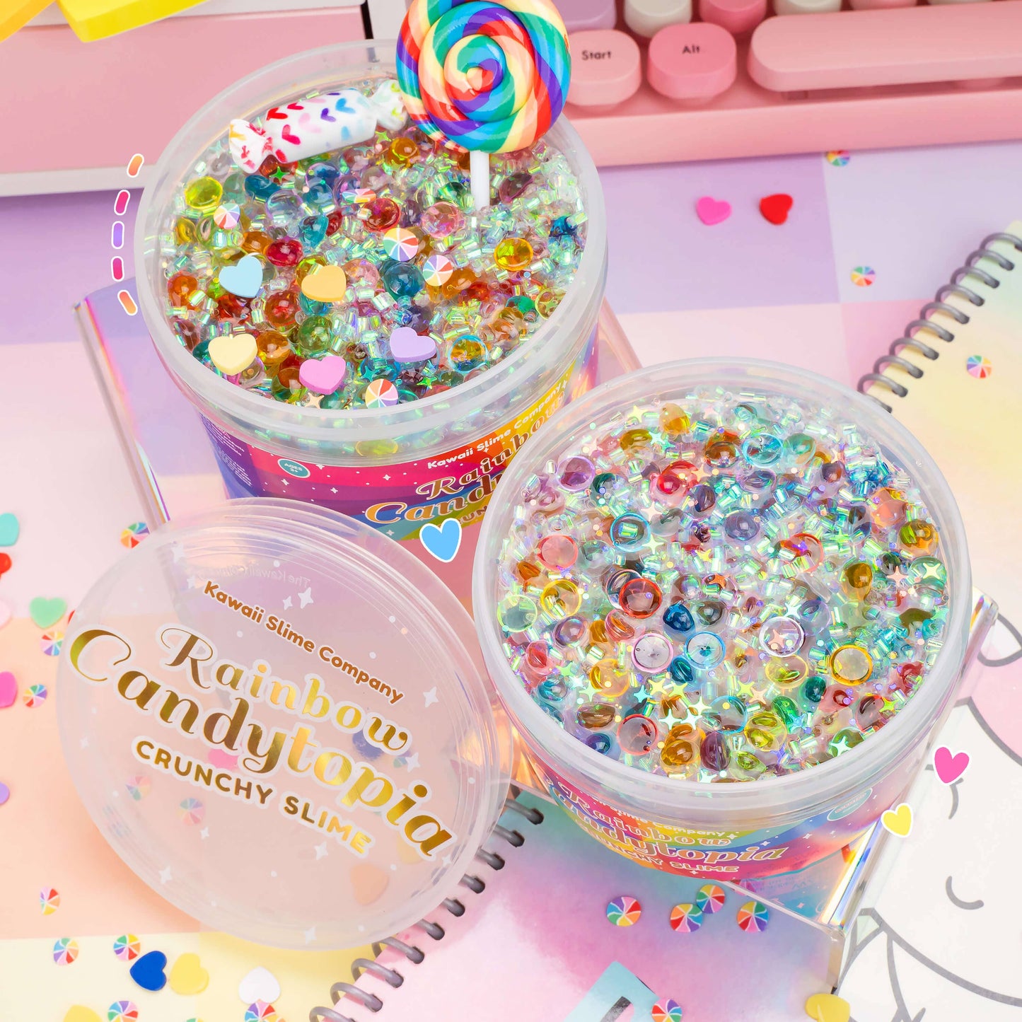 Rainbow Candytopia Crunchy Slime (4pcs/case)