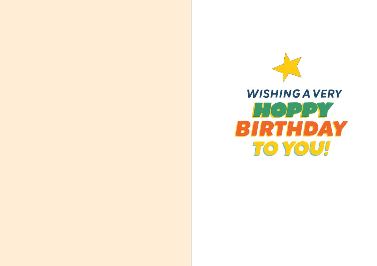 5th Birthday Frog Foil Card