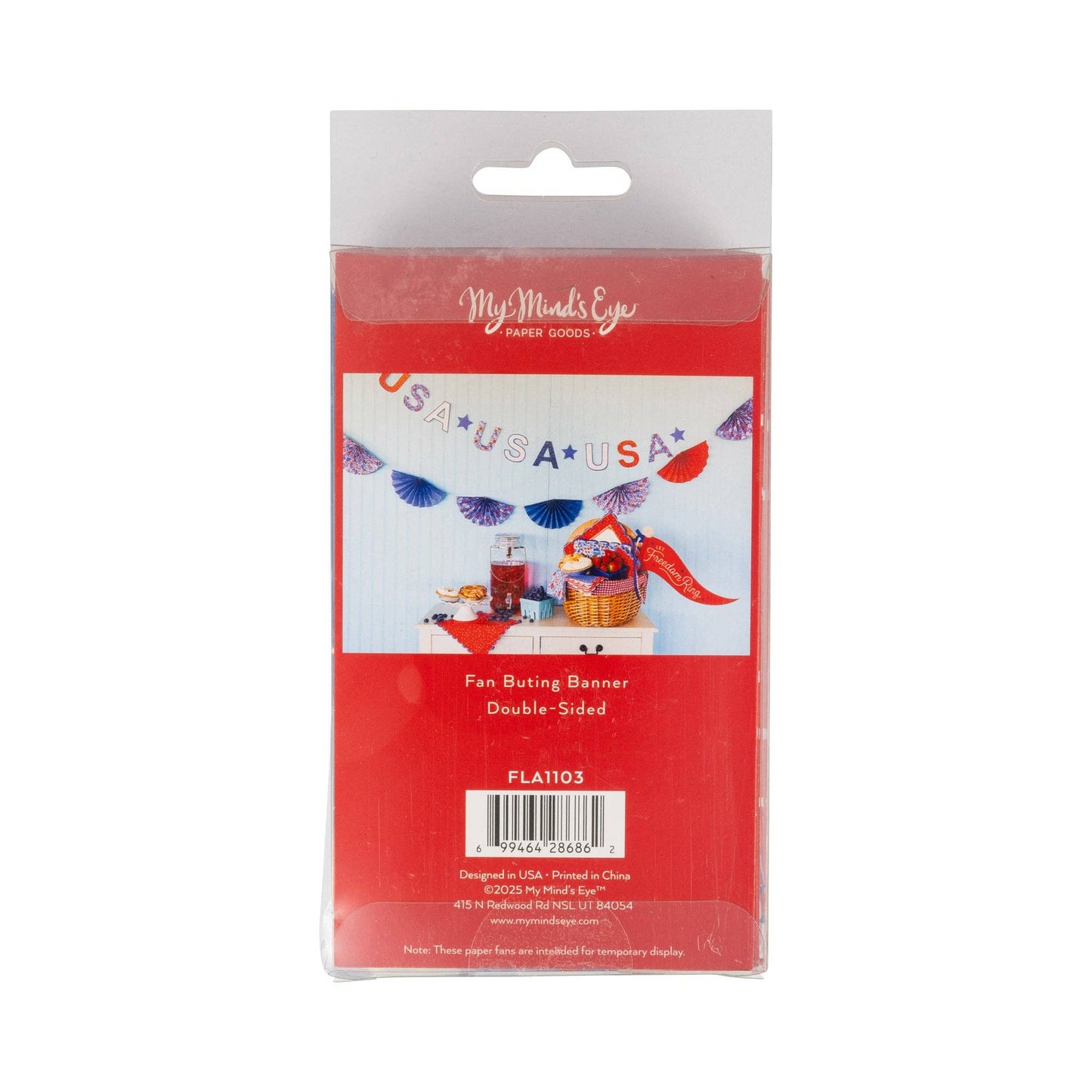 FLA1103 - Floral Americana Bunting Banner