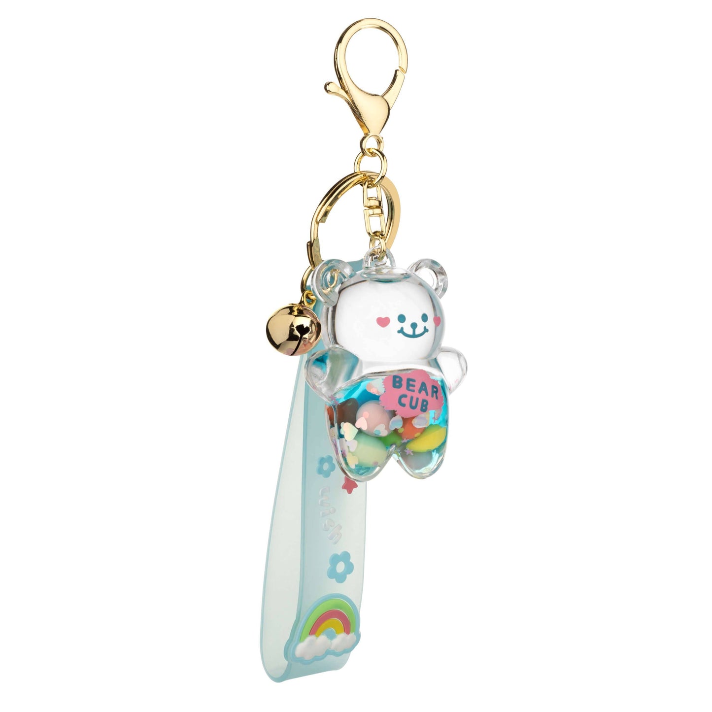 Wish Bear Liquid Effect Sensory Keychain
