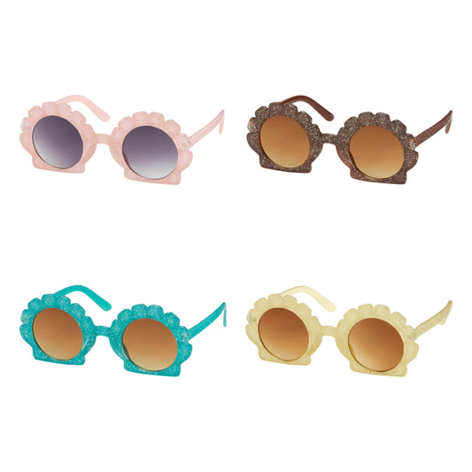 K6884-NEW- Kids - Glitter Seashell Sunglass