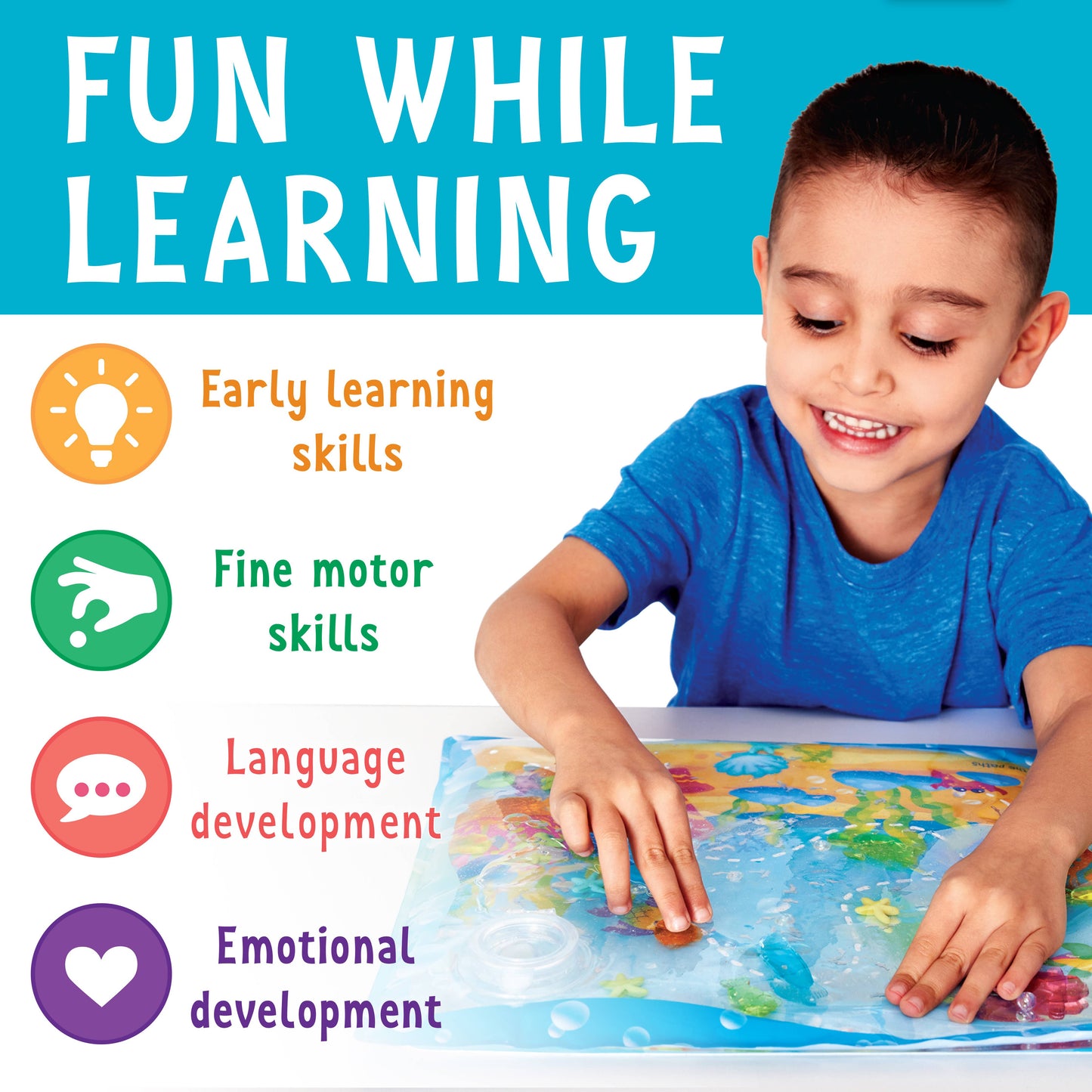 Sensory Squish Bag Ocean Adventure Gel Activity Set