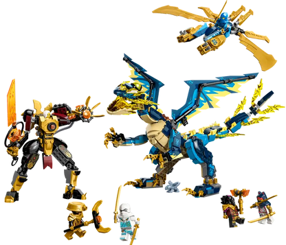 71796 Elemental Dragon vs. The Empress Mech