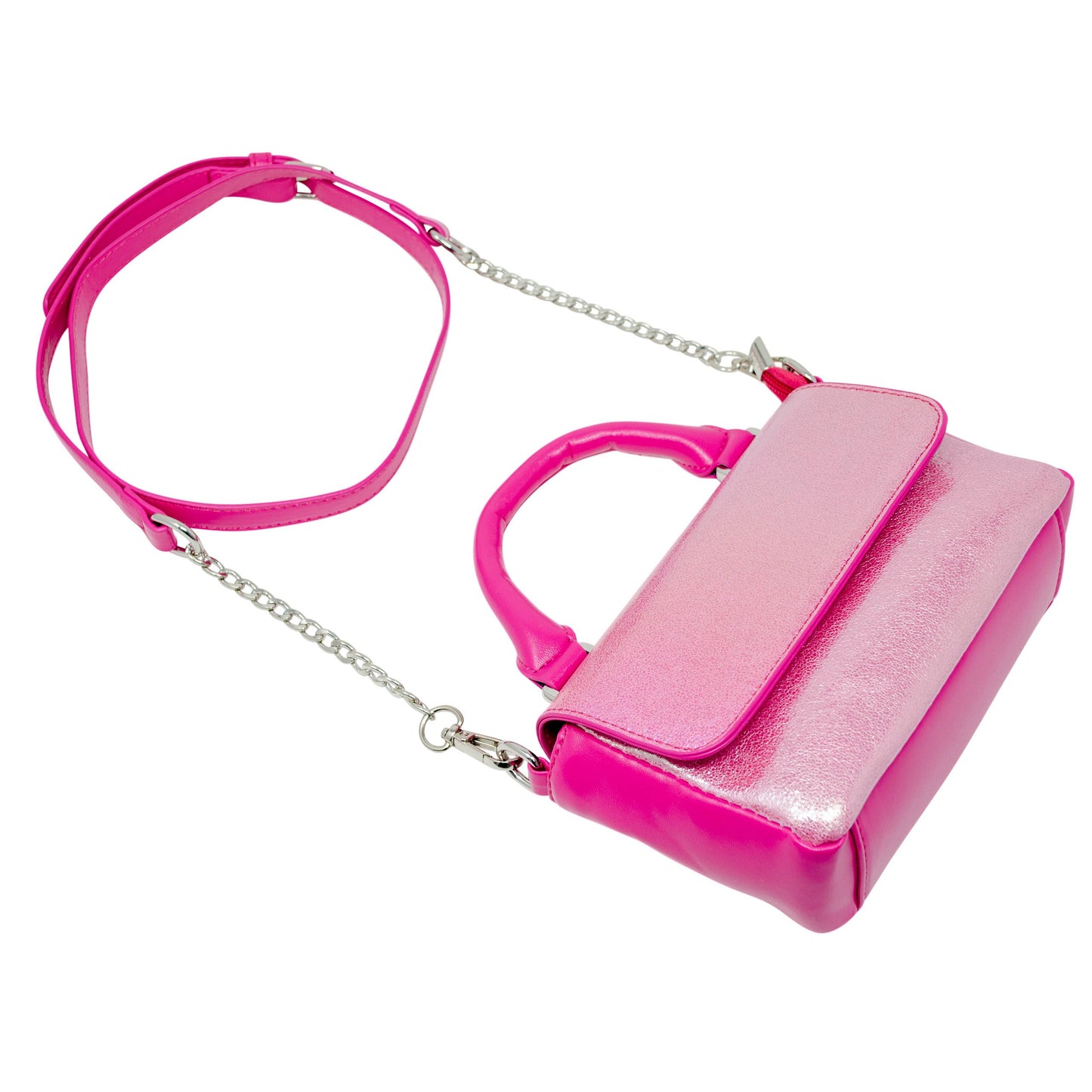 Shiny Baguette Smile Handbag