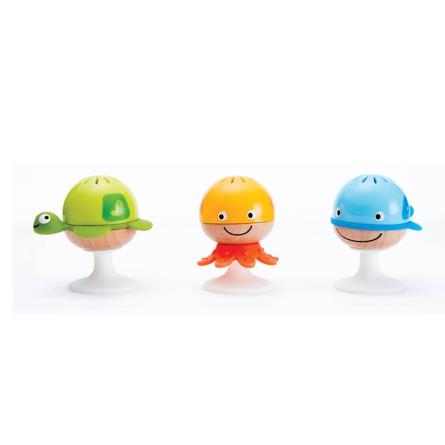 Hape Sea Animals Rattle Set - Octopus, Turtle & Whale Toys.