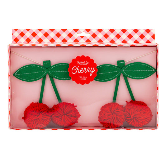 Felt Cherries Banner