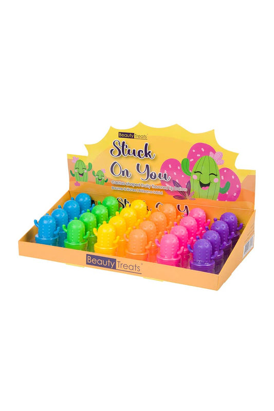 Beauty Treats 620 Stuck on You Cactus Lip Balm - 24pc