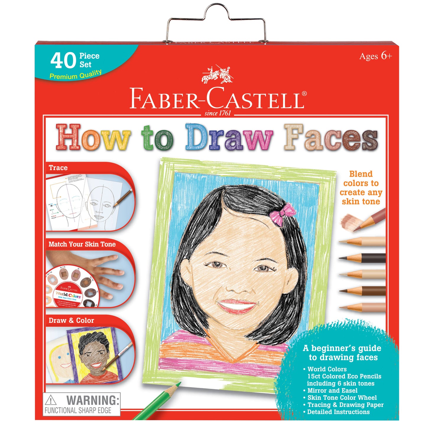 World Colors How to Draw Faces Art Set for Kids