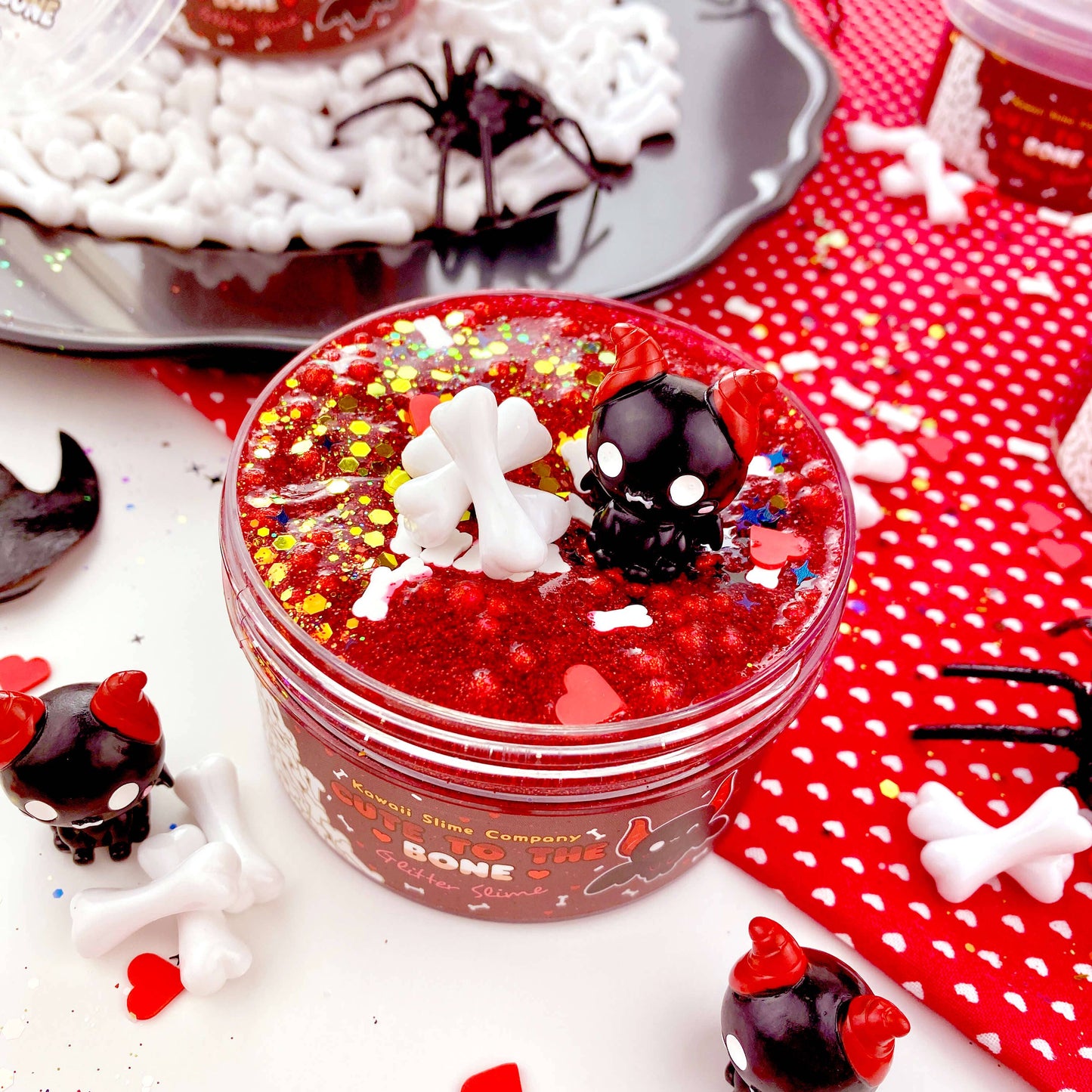 Cute To The Bone Glitter Slime