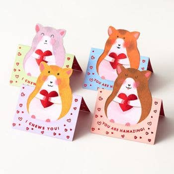 Hamster Valentine Card Set