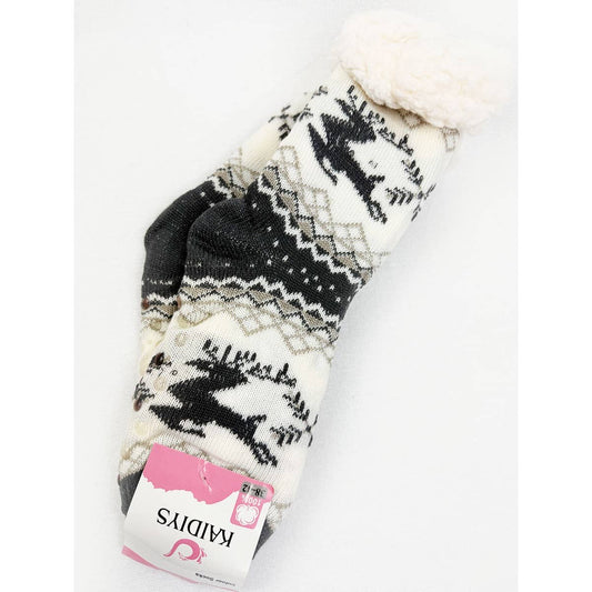 Reindeer Anti Skid Knit Winter Socks