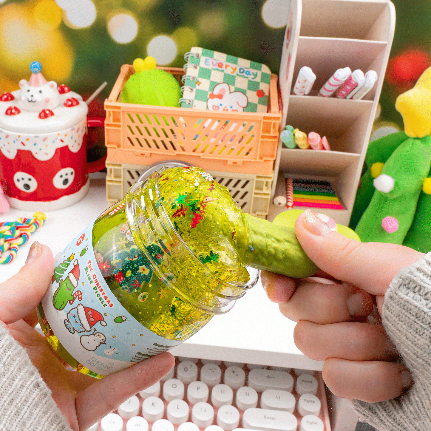The Christmas Pickle Clear Slime (5pcs/case)