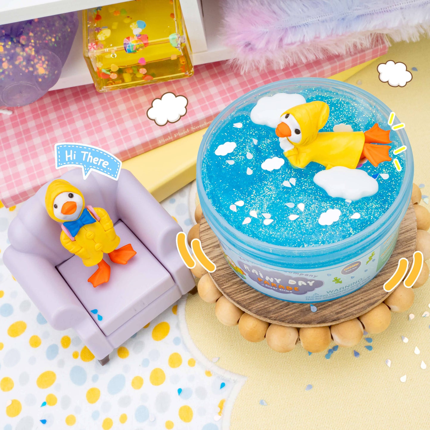 Rainy Day Parade Clear Slime (4pcs/case)