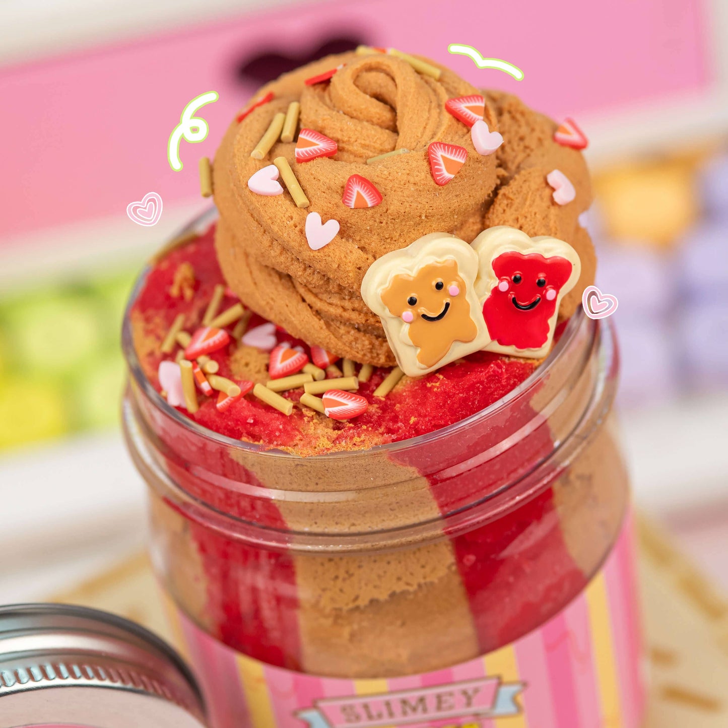 Slimey Goober Strawberry Cloud Creme Slime (5pcs/case)