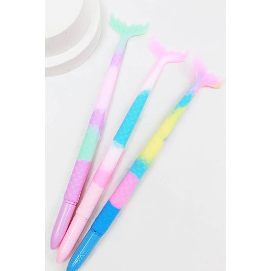 Soft Tone Swirls Mermaid Tail Pens