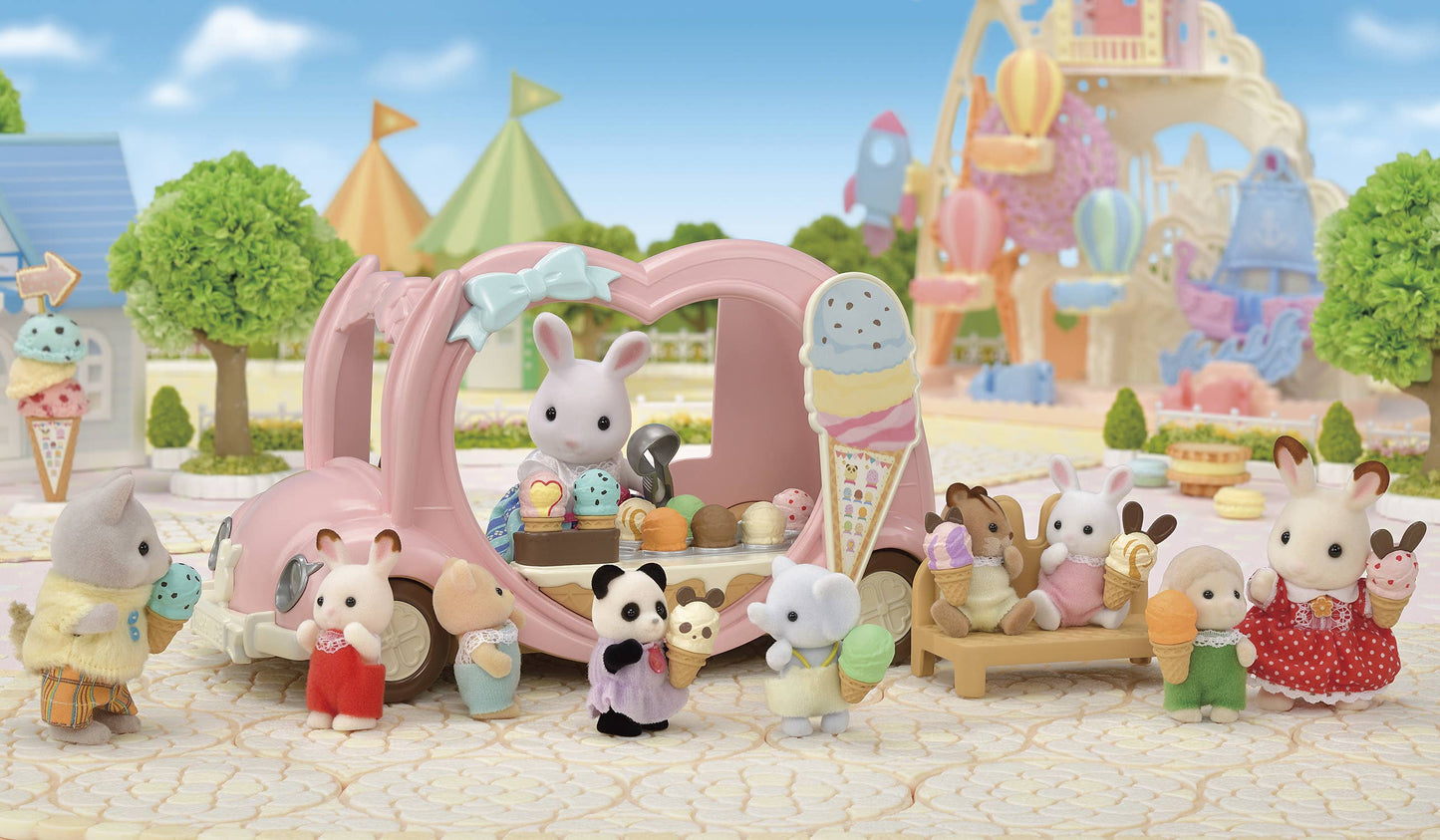 Calico Critters Ice Cream Van, Toy Vehicle for Dolls