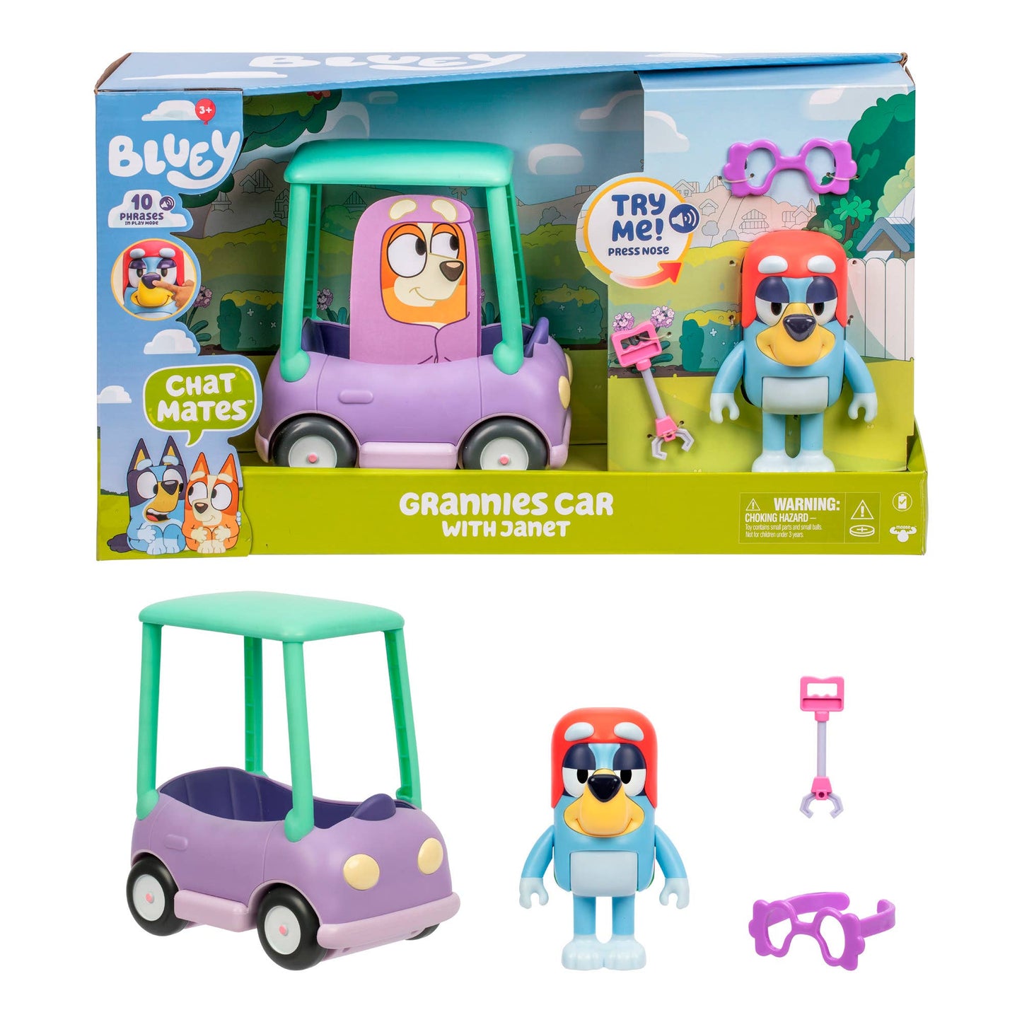 Moose Toys - Bluey Chat Mates Janet Playset
