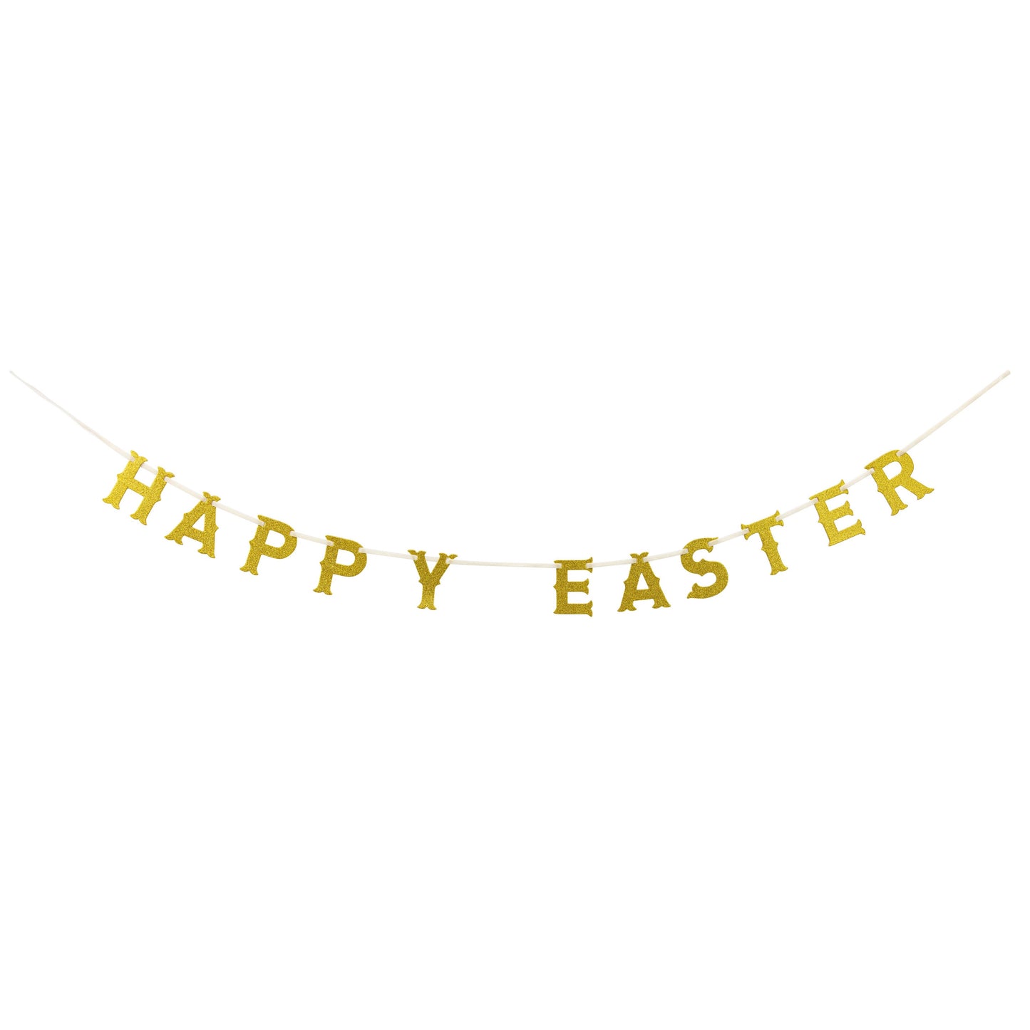 Glittered Happy Easter Banner
