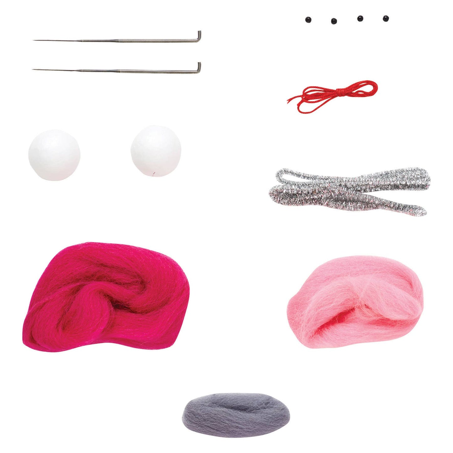 Simply Make Needle Felting Kit (2pk) - Flamingos