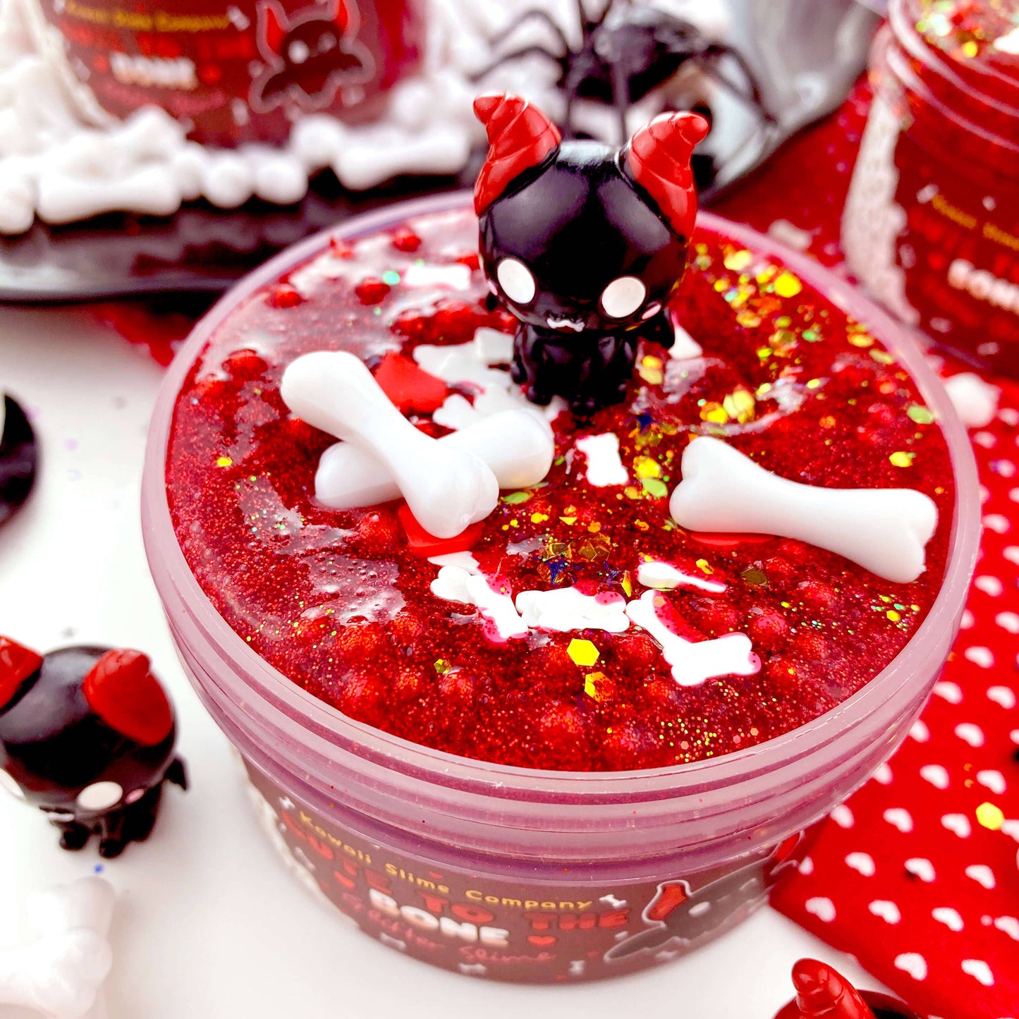 Cute To The Bone Glitter Slime