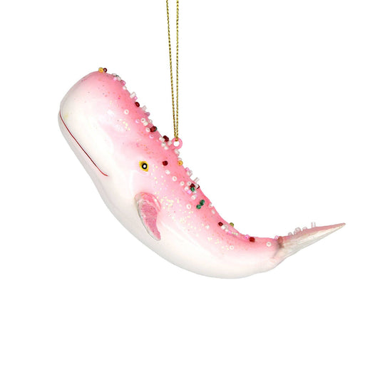 Christmas Ornament Glass Animal Pink Whale 108 Styles