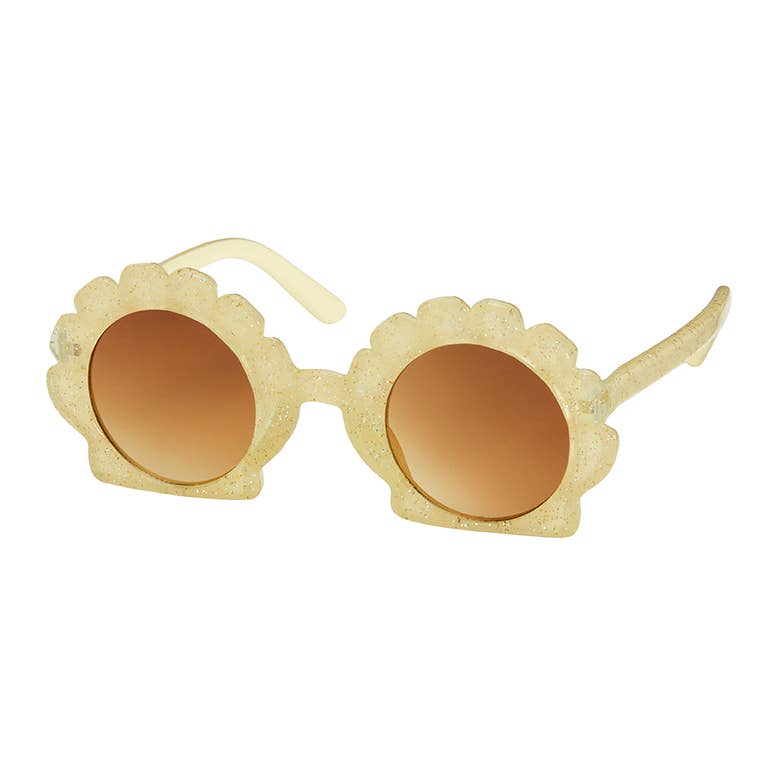 K6884-NEW- Kids - Glitter Seashell Sunglass