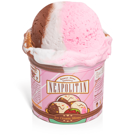 Neapolitan Scented Ice Cream Pint Slime (4pcs/case)