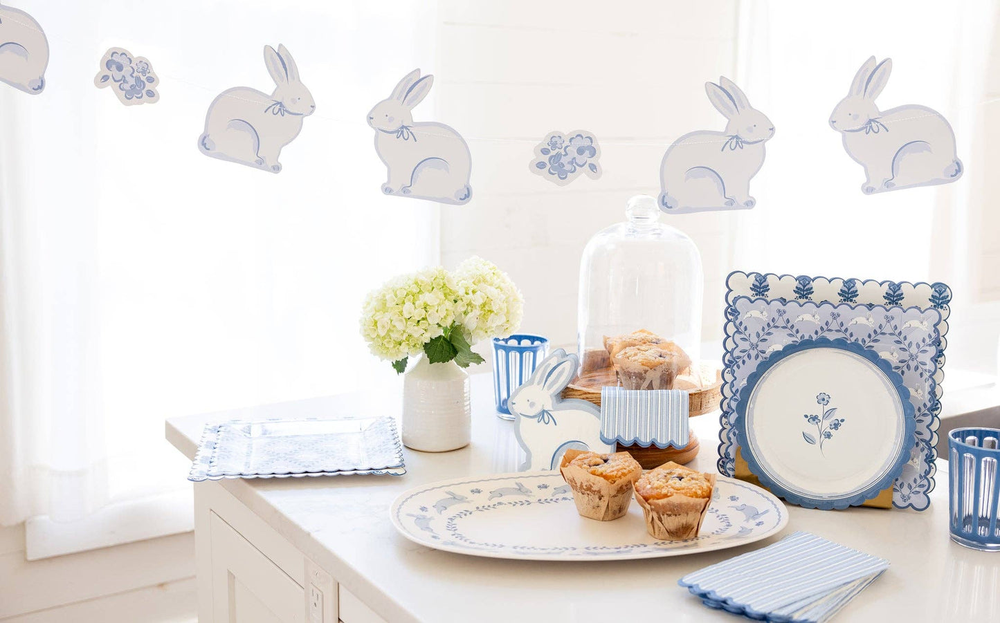 Blue Bunny Banner