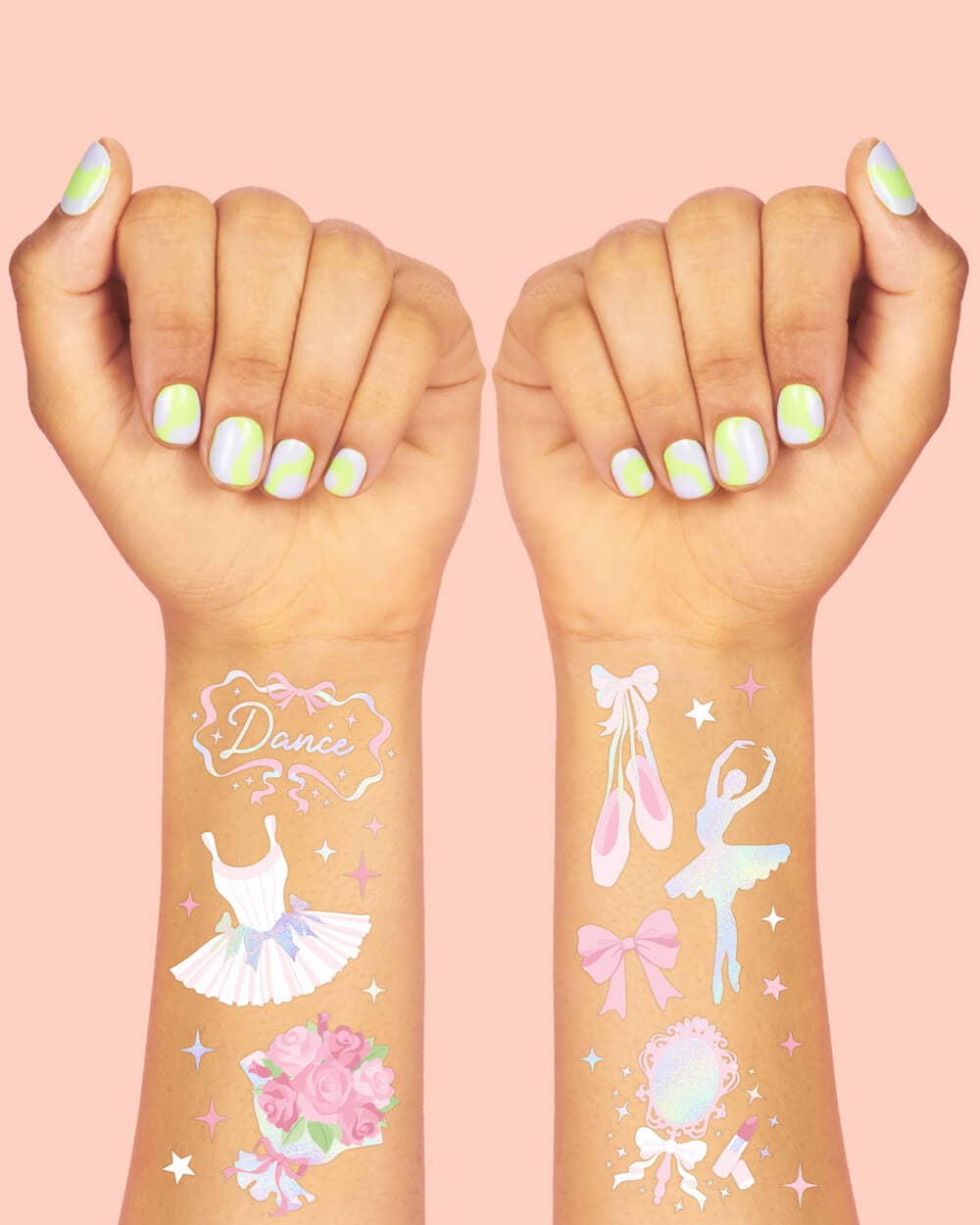 Ballerina Temporary Tattoos, Bday Gift, Goodie Bag