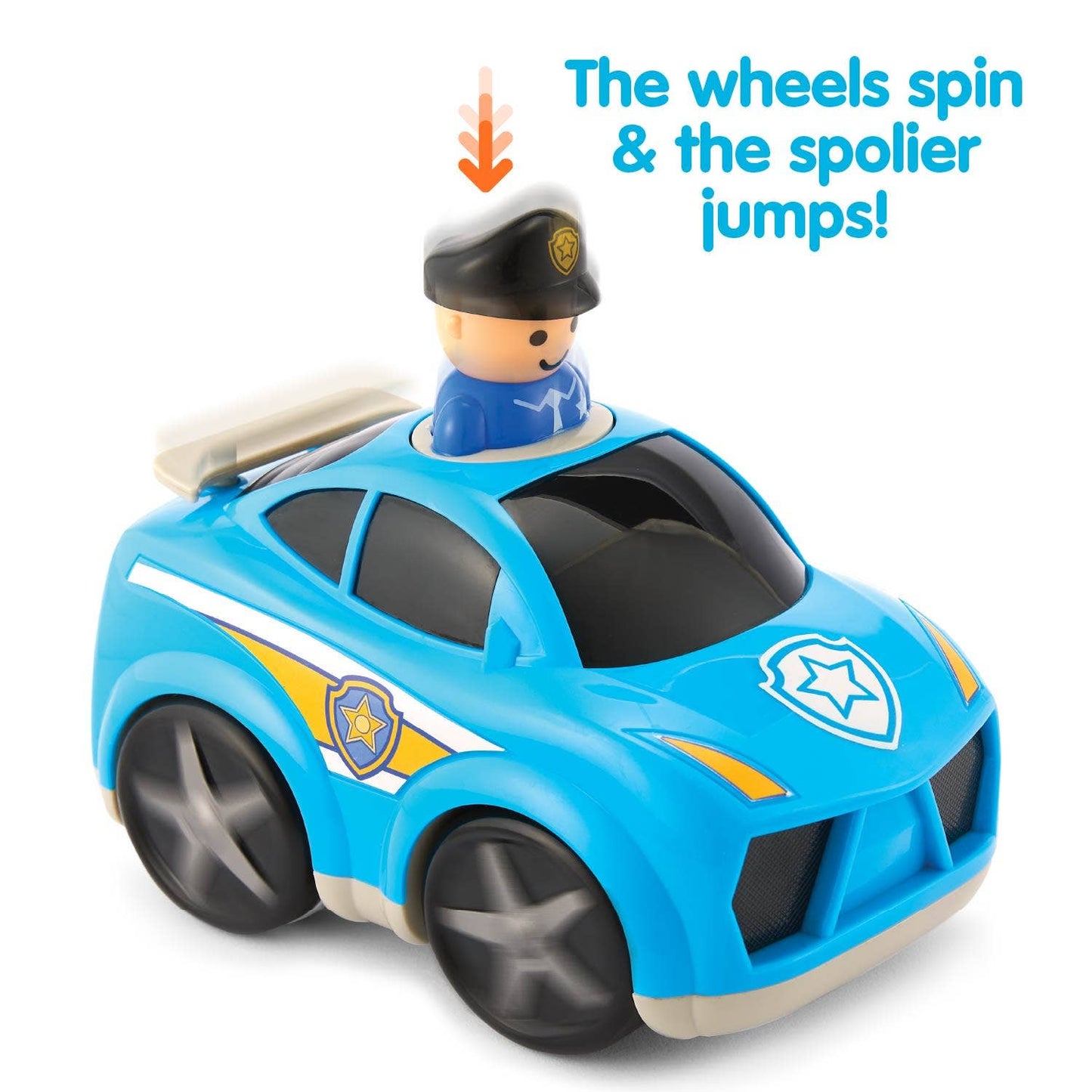 Kidoozie Press ‘n Zoom Police Car, Toddler Vehicle Toy
