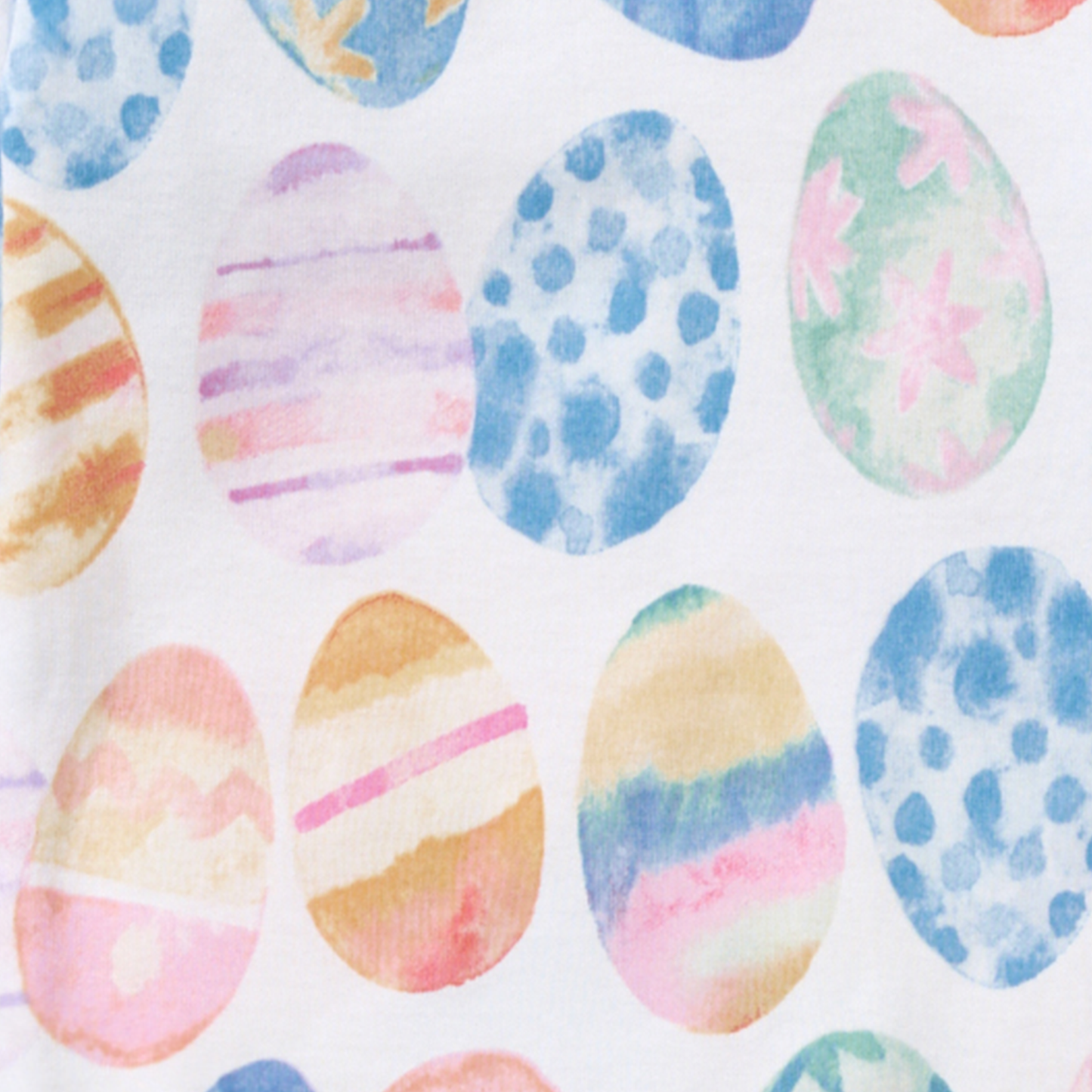 Easter Eggs Organic Cotton Two-Piece Pajamas