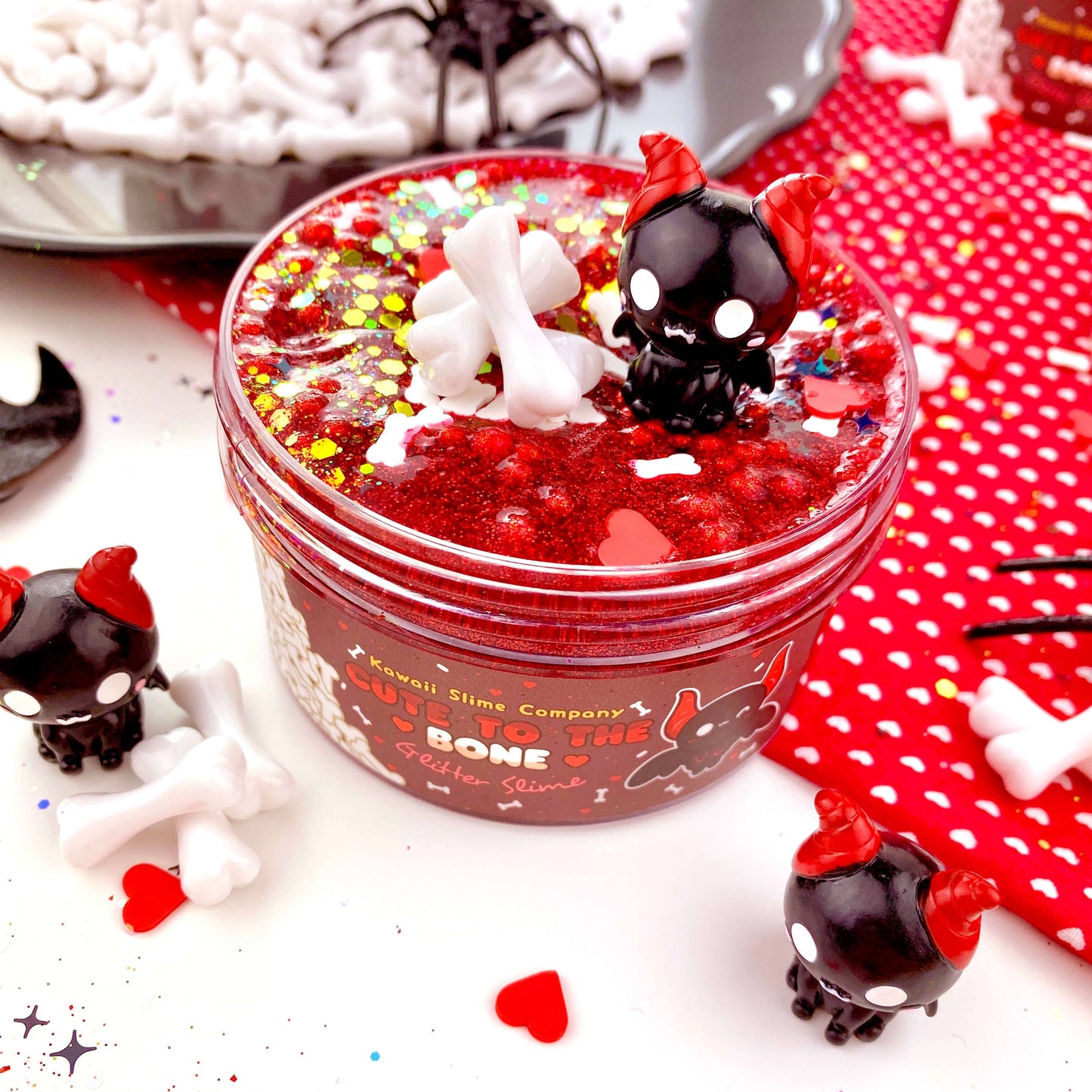 Cute To The Bone Glitter Slime