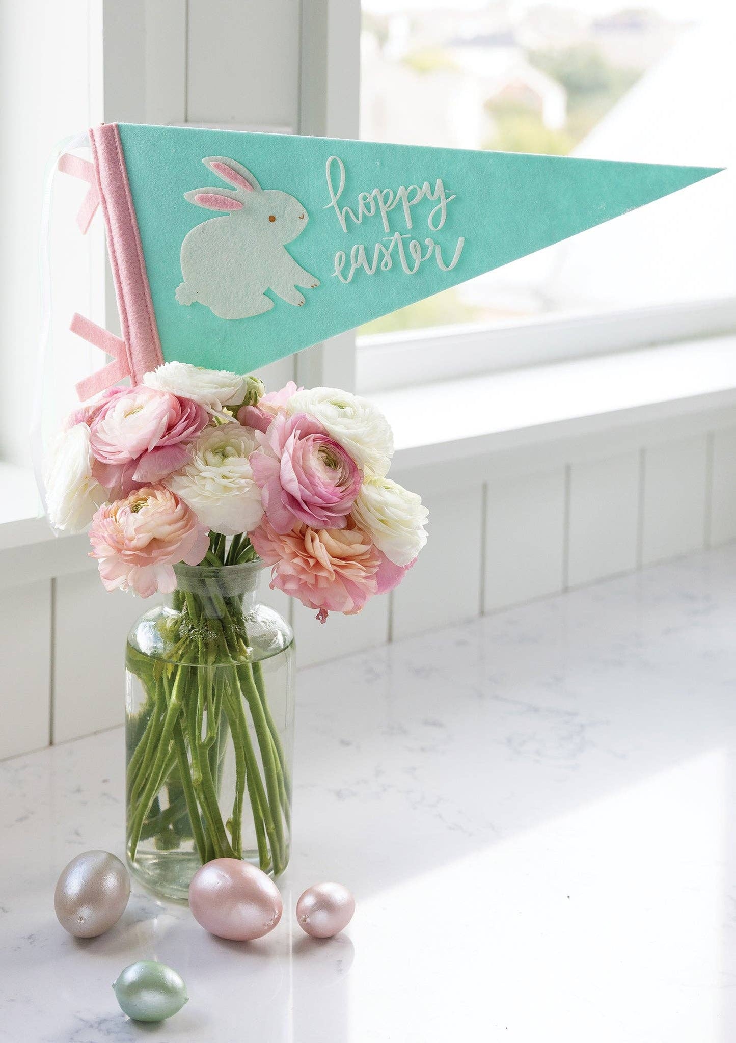 Hoppy Easter Felt Pennant Banner