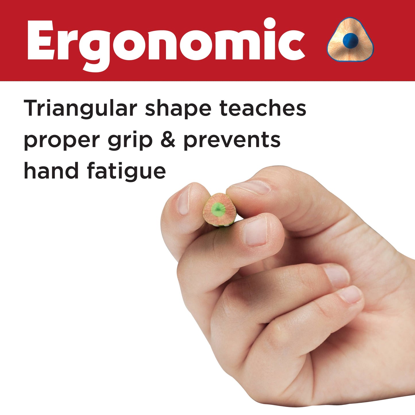 12 Triangular Colored Pencils EcoPencils