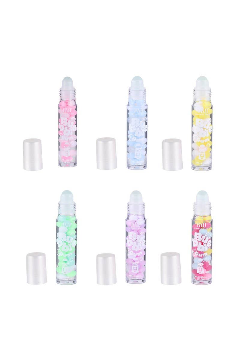 Romantic Beauty LO-8450 Bubble Gum Rollerball Lip Oil -24 pc