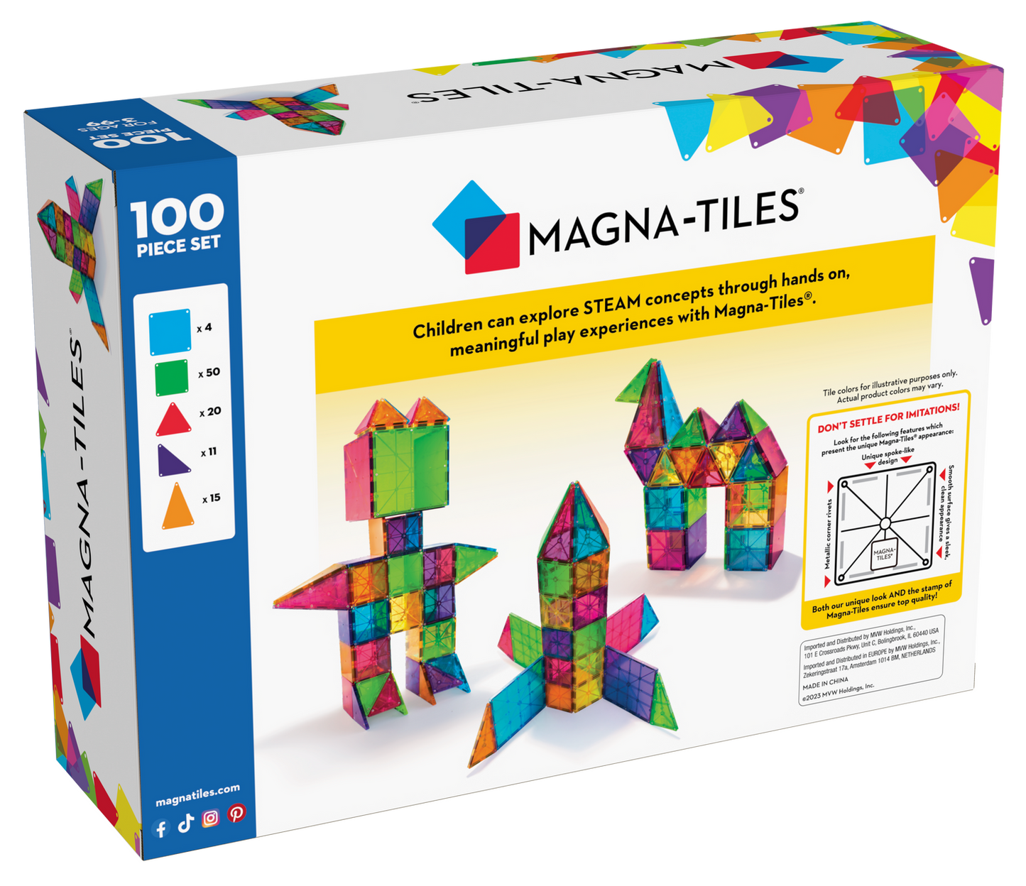 Magna-Tiles Classic 100-Piece Set