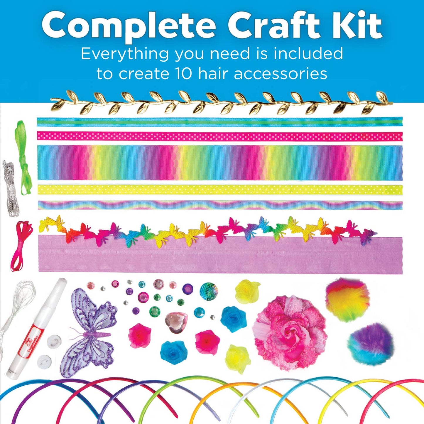 Fashion Headbands DIY Craft Kid for Kids Makes 10 Headbands