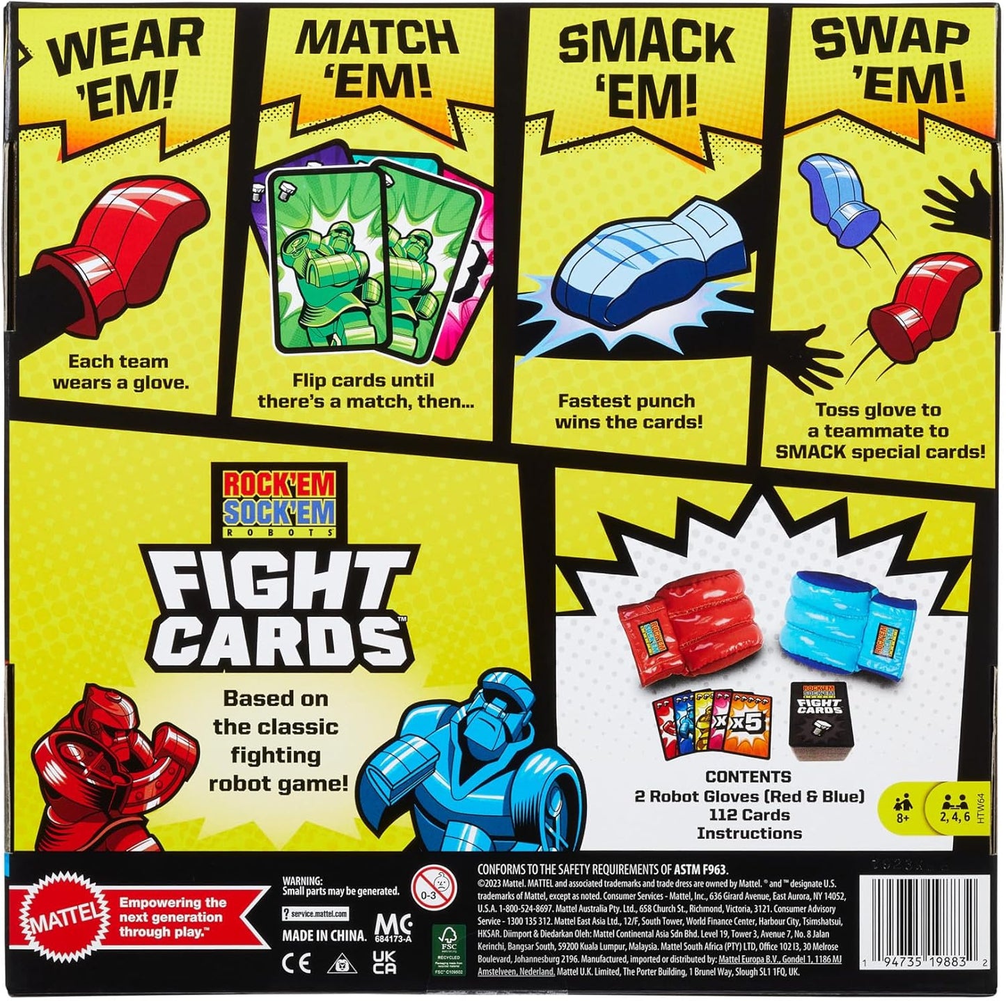 Rock 'Em Sock 'Em Robots Fight Cards