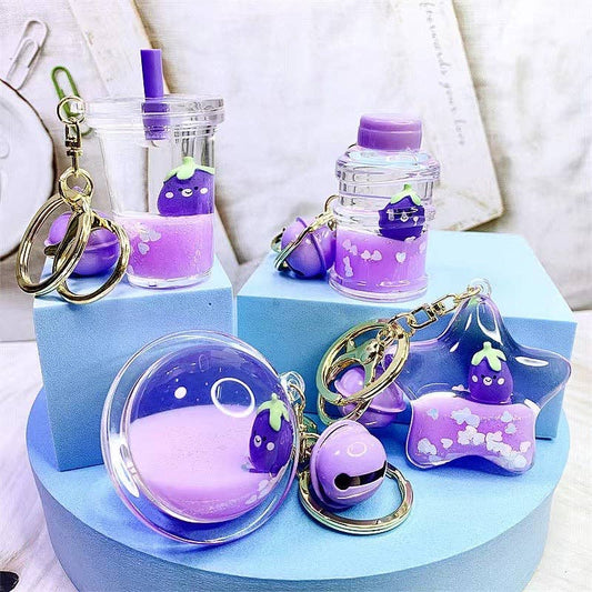 Eggplant Floaty Key Charm