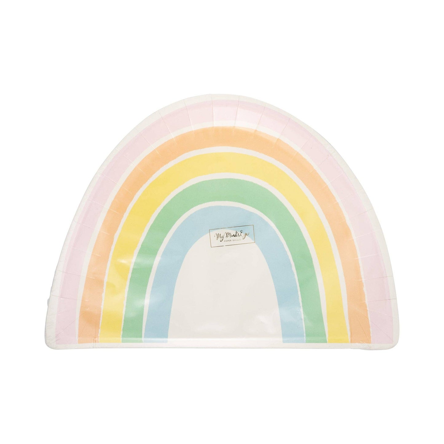 Pastel Rainbow Shaped Plate