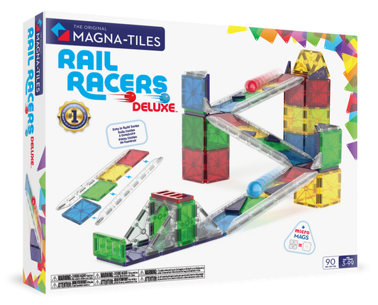 Magna-Tiles Rail Racers Deluxe 90-Piece Set