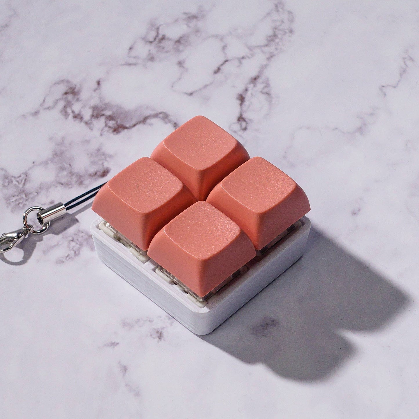 4 Key Square Mechanical Keyboard Fidget Keychain