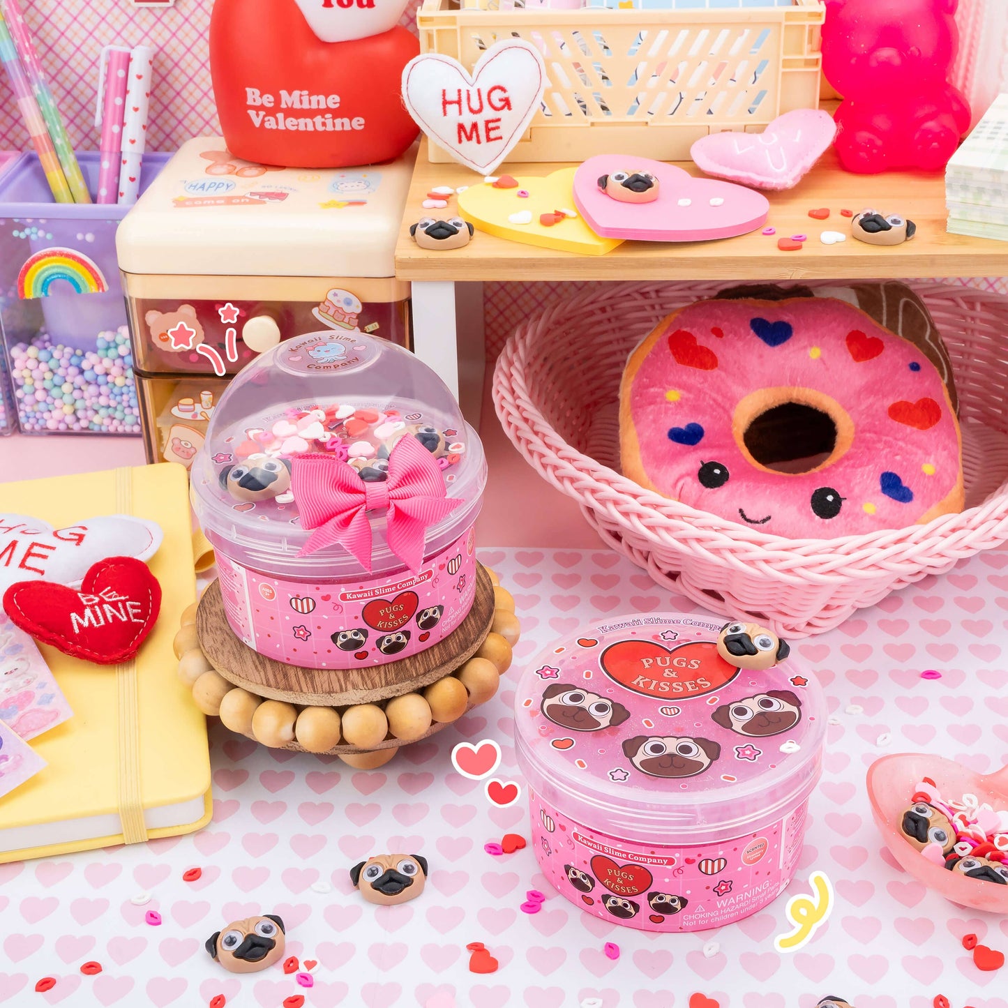 Pugs & Kisses Clear Signature Dome™ Slime (4pcs/case)
