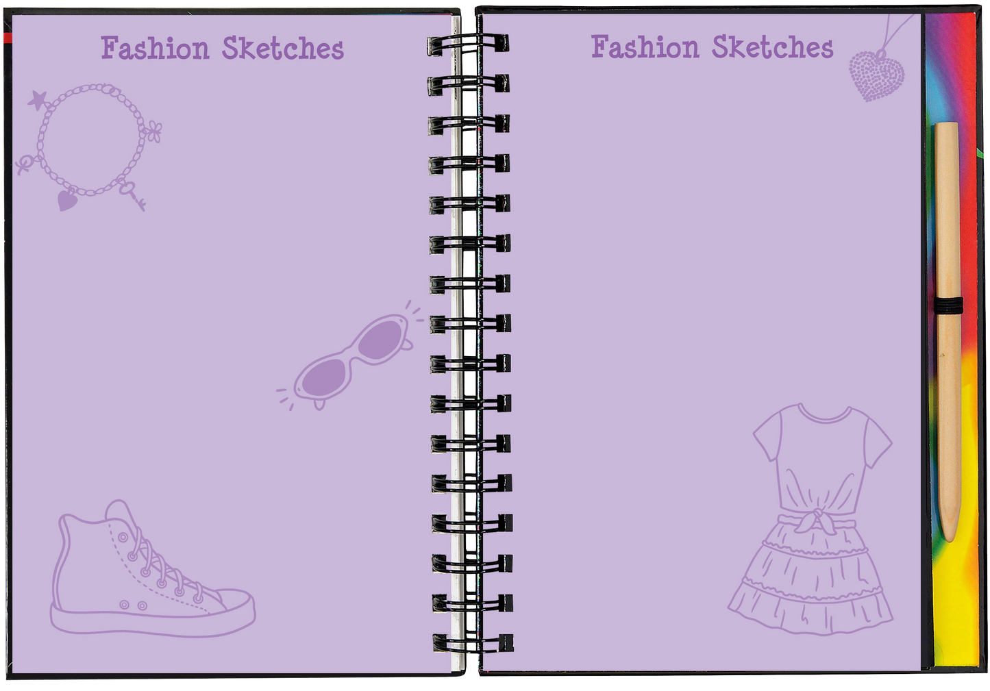 Scratch & Sketch Fashion Show (Trace Along)