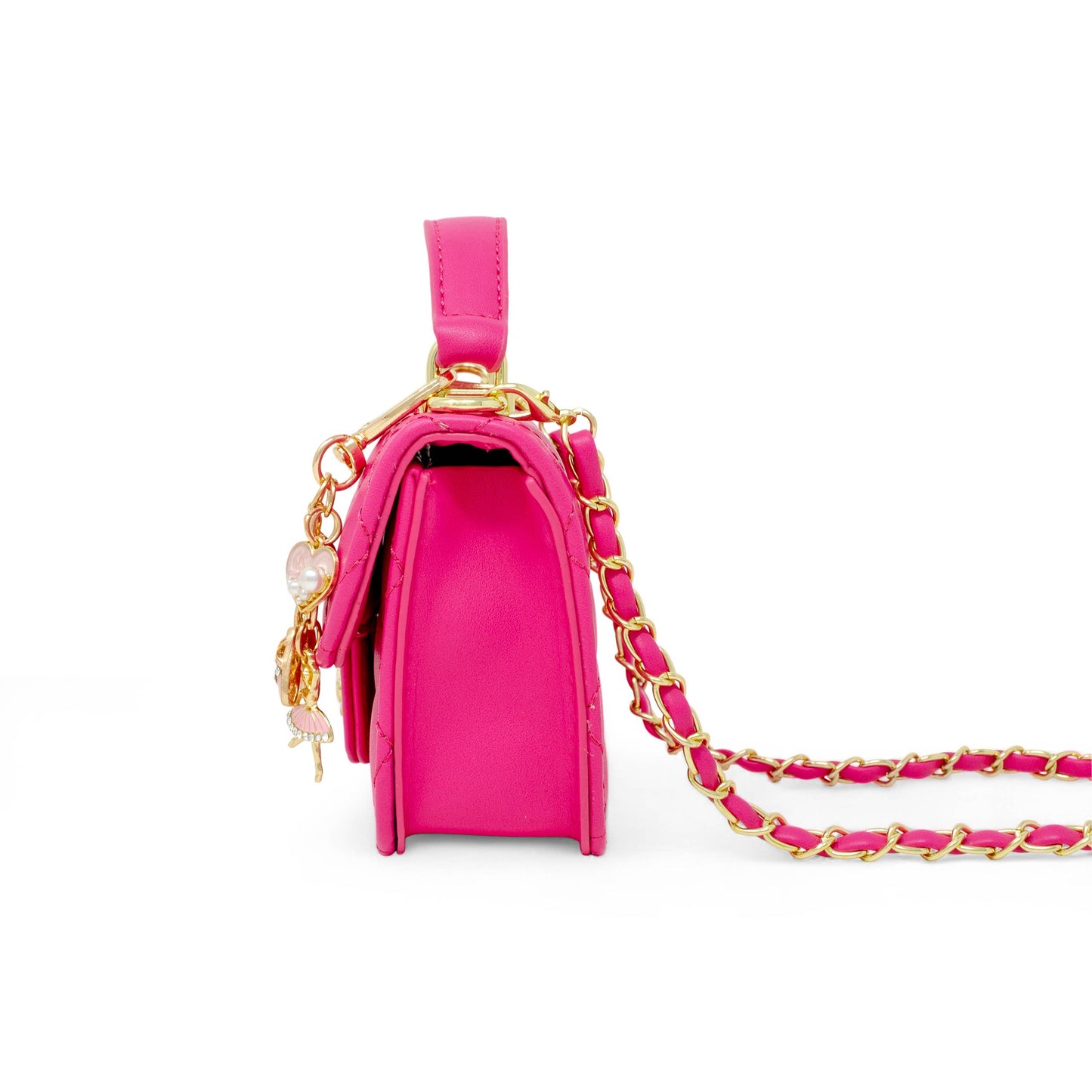 Tiny Quilted Ballet Charm Handbag